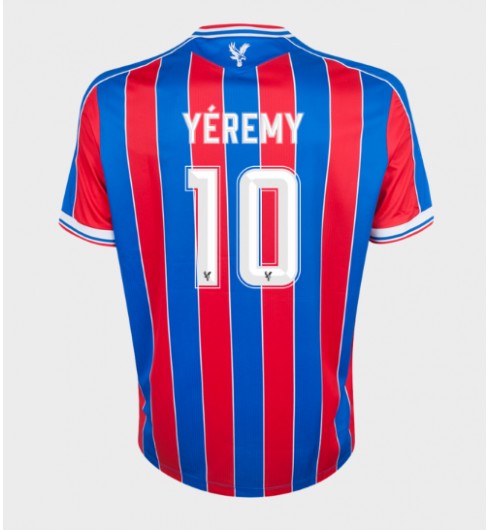 Moške Nogometnih dresov Crystal Palace Yeremy Pino #10 Domači 2025-26 Kratki rokavi Moške Nogometnih dresov Crystal Palace Yeremy Pino #10 Domači 2025-26 Kratki rokavi
